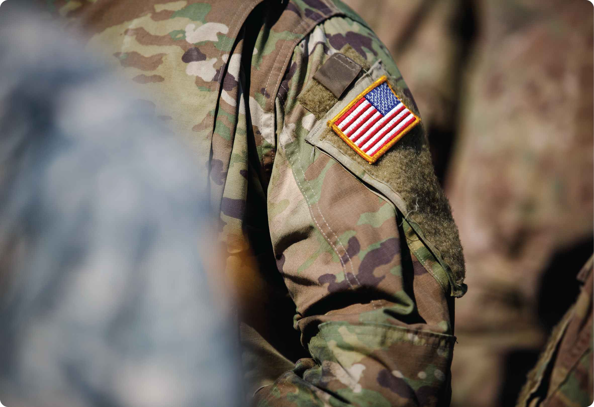 American Flag on a Uniform