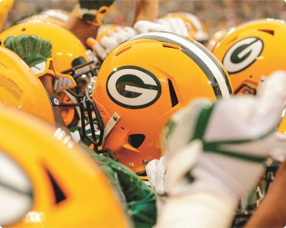 Packers helmets