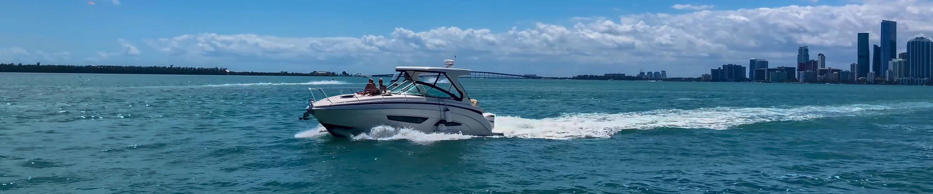 Speed Boat on Open Water