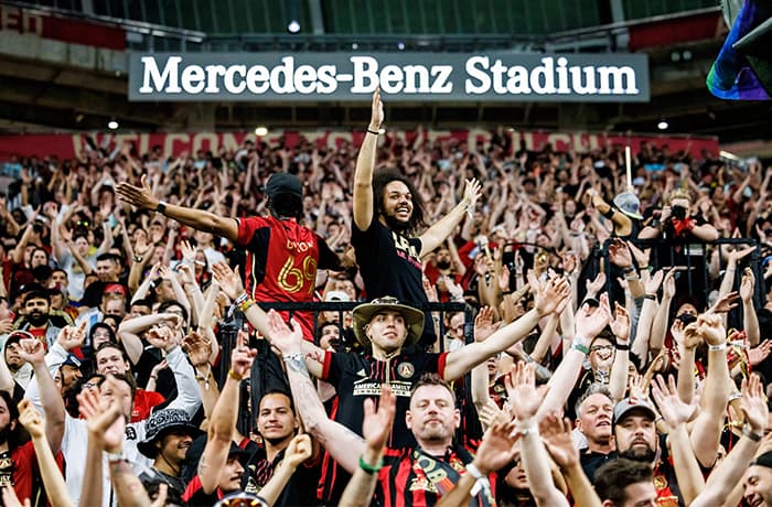 Atlanta United Fans at Mercedes-Benz Stadium