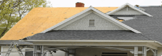 a house with a roof
